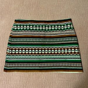 Milly Embroidered Skirt Size 8